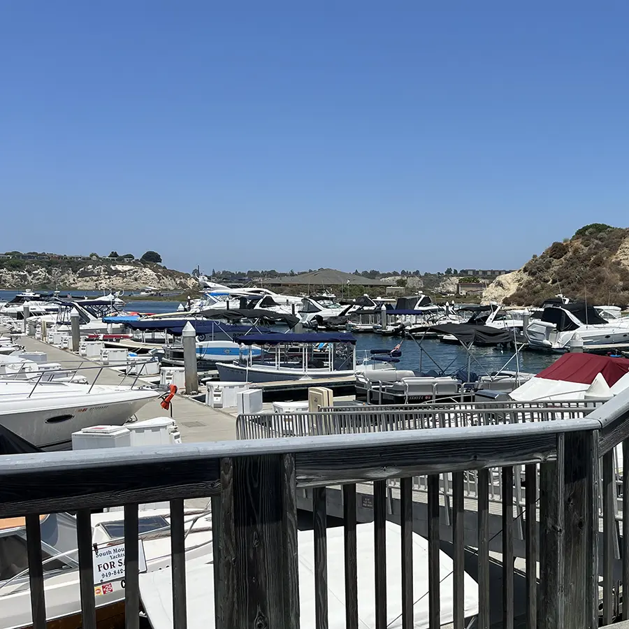 slips and beauty at Newport Dunes marina