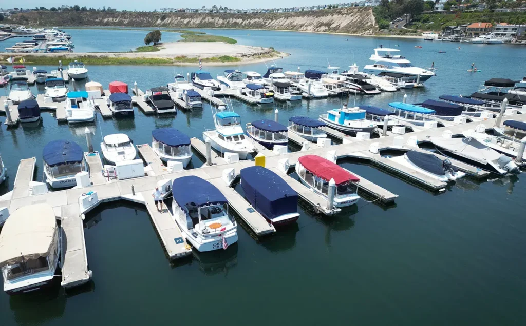 large marina slips in Newport Beach, Orange County